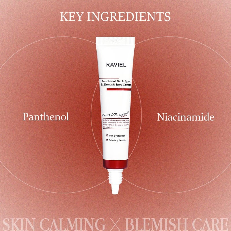 RAVIEL Panthenol Dark Spot & Pigment Care Cream â€“ Brightening Spot Corrector with Niacinamide for Blemishes, Uneven Tone & Skin Clarity, 15ml x 2, Korean Skincare (0.5 fl oz, Pack of 2) - Image 4
