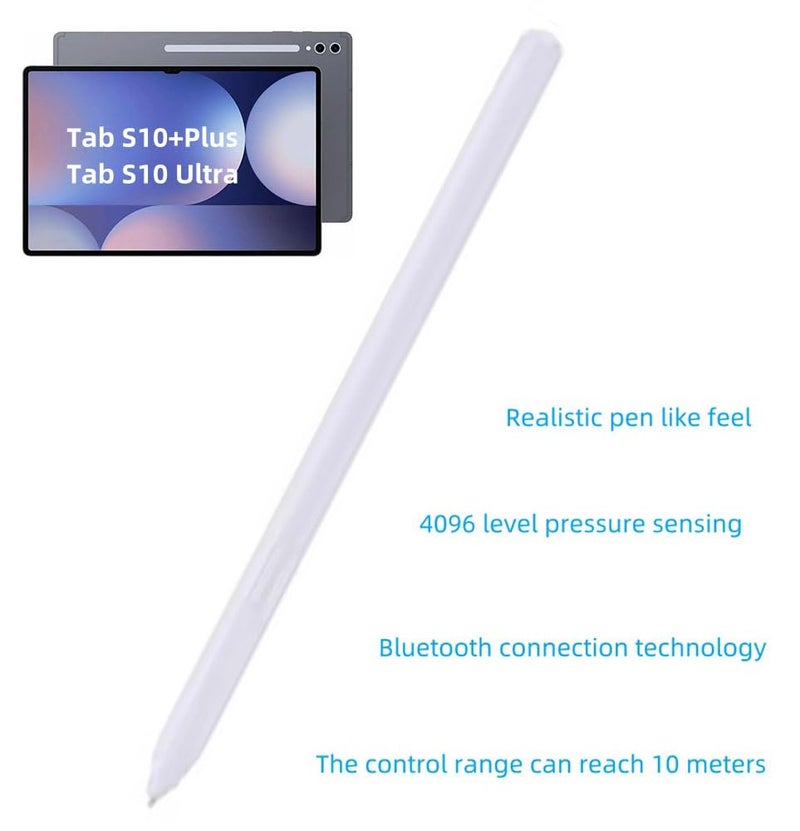Bimahoo Tab S10 Plus/S10 Ultra S Pen Compatible with Samsung Galaxy Tab S10+ Plus | Tab S10 Ultra All Versions,Tab S10 Stylus Pen (WithBluetooth), 4,096 Pressure Levels with 5pcs Tips (Gray) - Image 5