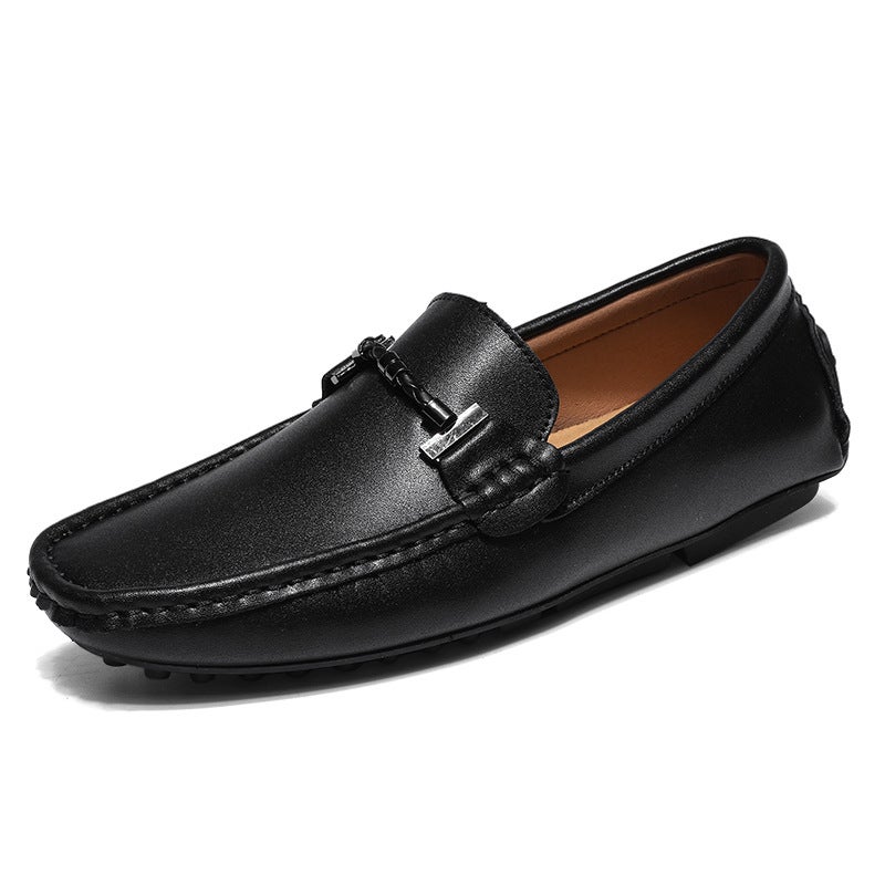 2023 Spring And Men'S Large Size Bean Shoes British Fashion Leg Casual Shoes Trendy Driving Men'S Shoes - Image 2