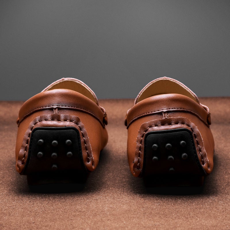 2023 Spring And Men'S Large Size Bean Shoes British Fashion Leg Casual Shoes Trendy Driving Men'S Shoes - Image 4