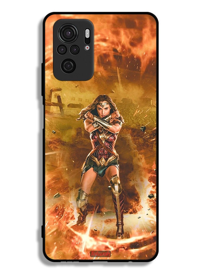 Tolwak Xiaomi Redmi Note 10 4G Protective Case Cover Wonder Women - Image 2