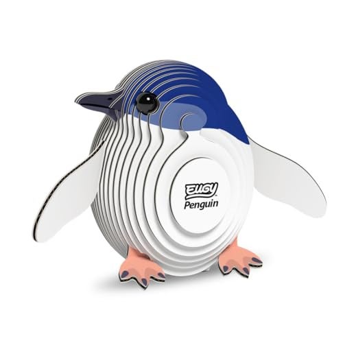 Eugy Penguin 3D Puzzle 25 Piece EcoFriendly Educational Toy Puzzles for Boys Girls Kids Ages 6 - Image 1