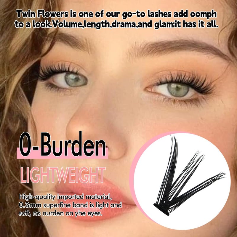 Azenlo Natural Lash Clusters Kit Wispy Eyelash Clusters 120 pcs Cluster Eyelash Extensions C Curl Individual Lashes 10-16 mm Mix Length Natural Looks (30D KIT 120 Pcs) - Image 2