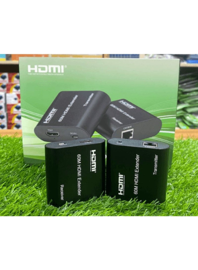 Terabyte موسع HDMI، محول مكرر كابل شبكة HDMI إلى RJ45 متوافق مع 5e / 6 1080p حتى 60م HDTV HDPC PS4 STB 4K 2K (60 متر) - Image 2