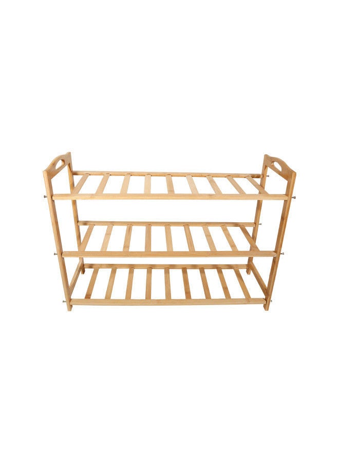 Rahalife 3 Tier Multifunctional Natural Bamboo Shoe Rack|Can used as stand for indoor Plants, Books Shelves, Flowers Rack,Home Indoor/Outdoor Decoration - Image 2