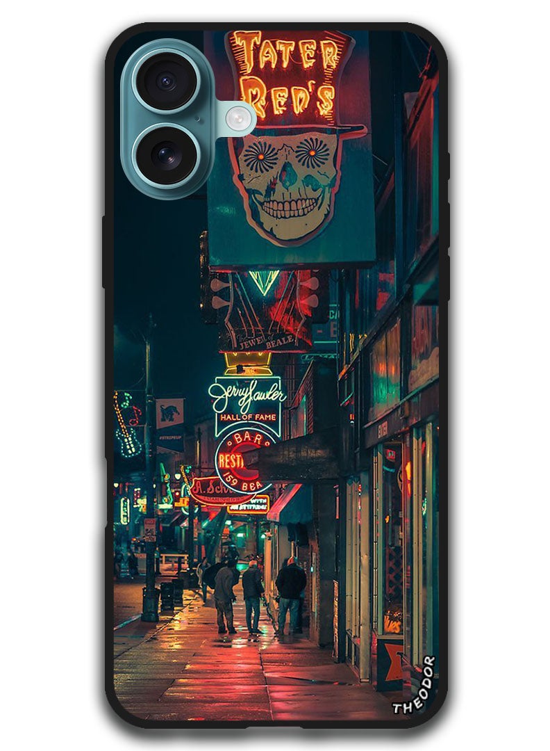 Theodor Protective Case Anti Scratch Shock Proof Bumper Cover For iPhone 16 (6.1)-inch Night Market - Image 1