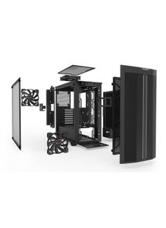 be quiet! Pure Base 500DX ATX Mid Tower PC Case, Tempered Glass Window, High Airflow, ARGB LEDs , 3 Pre-Installed Pure Wings 2 Fans, Up to 360mm Radaitor Support, USB 3.2 Gen. 2 Type C, BGW37  - Image 3