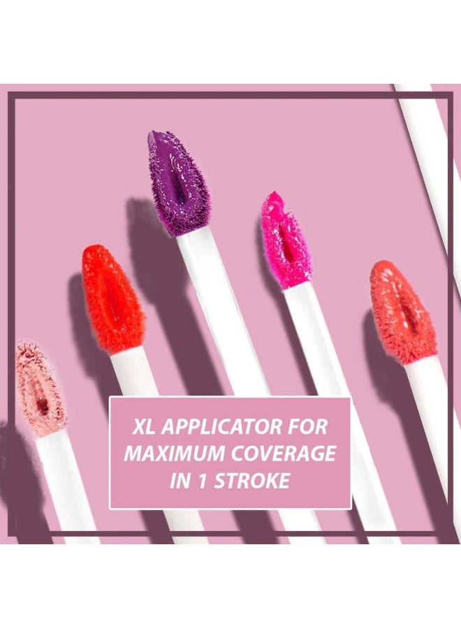 إيدا بيوتي مجموعة أحمر شفاه سائل مطفي من آيدا - أحمر شفاه مطفي مخملي يدوم طويلاً، غني بالصبغة، مع فيتامين إي - تركيبة غير جافة ومقاومة للتلطخ - عبوة من 5 قطع تدوم طوال اليوم - Image 3