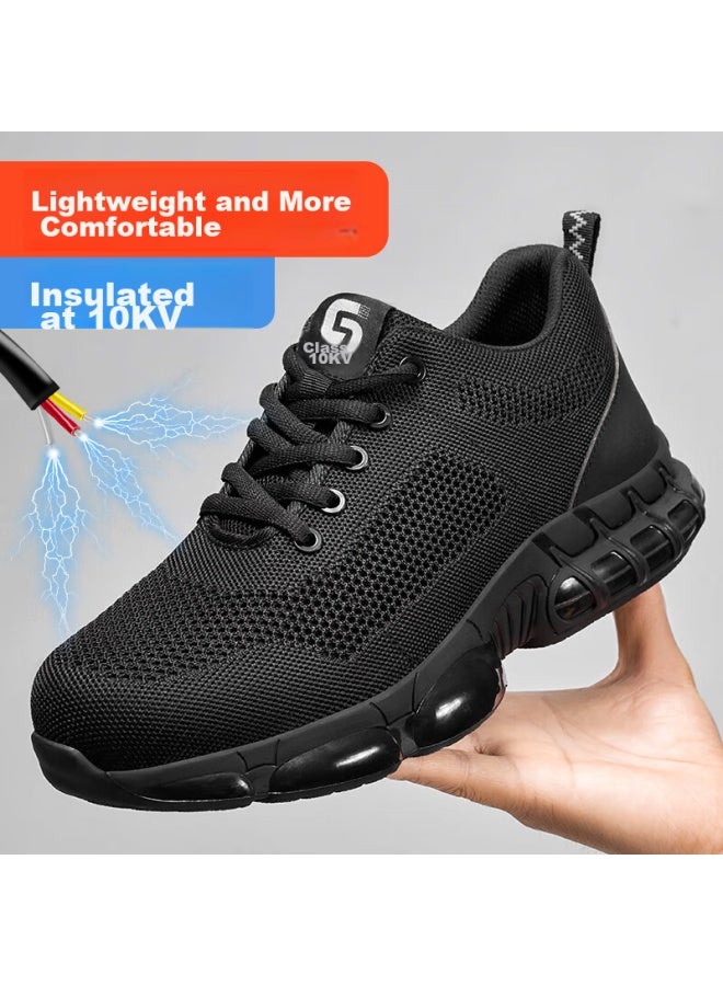 Jingtu Men'S Summer Breathable Insulated 10Kv Anti-Smashing Plastic Toe Puncture-Proof Safety Work Shoes 3033Tkv, Size 43 - Image 4