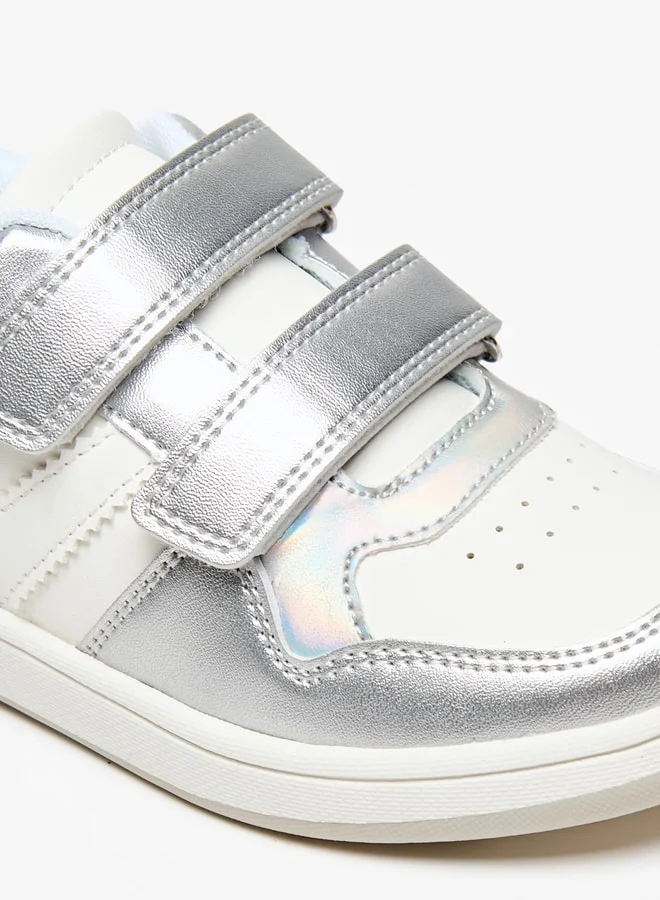 Little Missy Girls Little Missy Colourblock Sneakers with Hook and Loop Closure