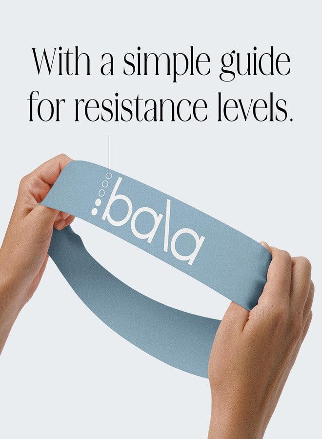 Bala Booty Bands Resistance Bands for Women & Men, 5-Pack - Elastic Exercise Bands for Working Out - Wrist, Ankle, Legs & Booty Bands - Workout Resistance Bands for Yoga, Pilates, Strength Training - Image 3