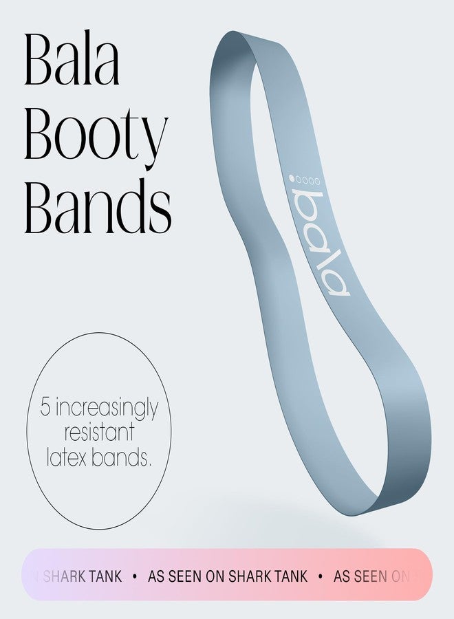 Bala Booty Bands Resistance Bands for Women & Men, 5-Pack - Elastic Exercise Bands for Working Out - Wrist, Ankle, Legs & Booty Bands - Workout Resistance Bands for Yoga, Pilates, Strength Training - Image 2