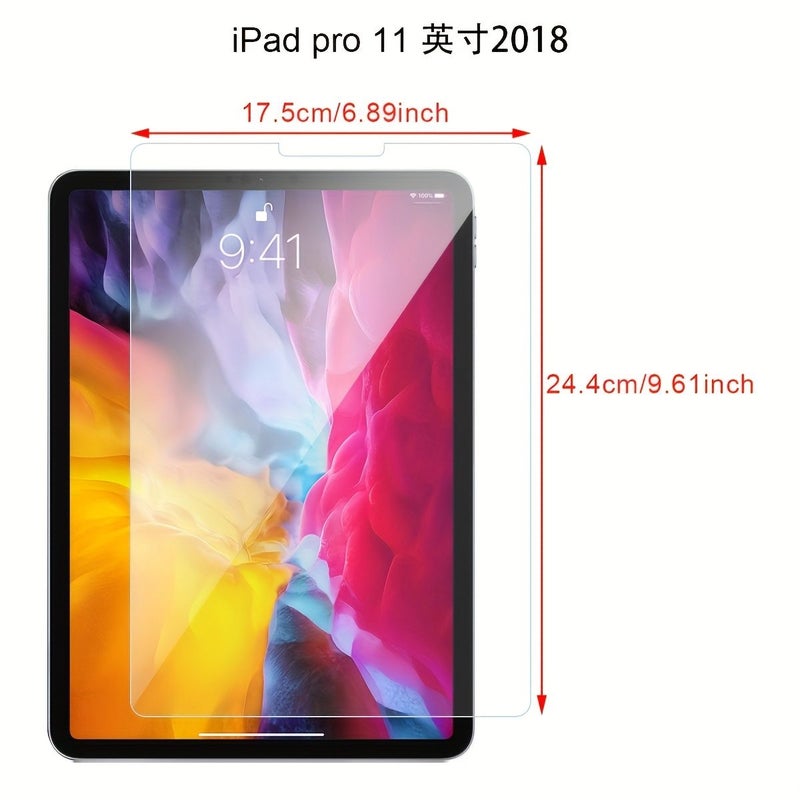 3 Pack Tempered Glass Screen Protector for iPad Air 7 Glossy Finish Easy Installation Bubble Free Display Protection - Image 1