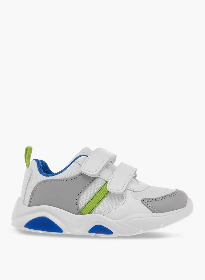 LBL by Shoexpress Boys Panelled Sneakers with Hook and Loop Closure