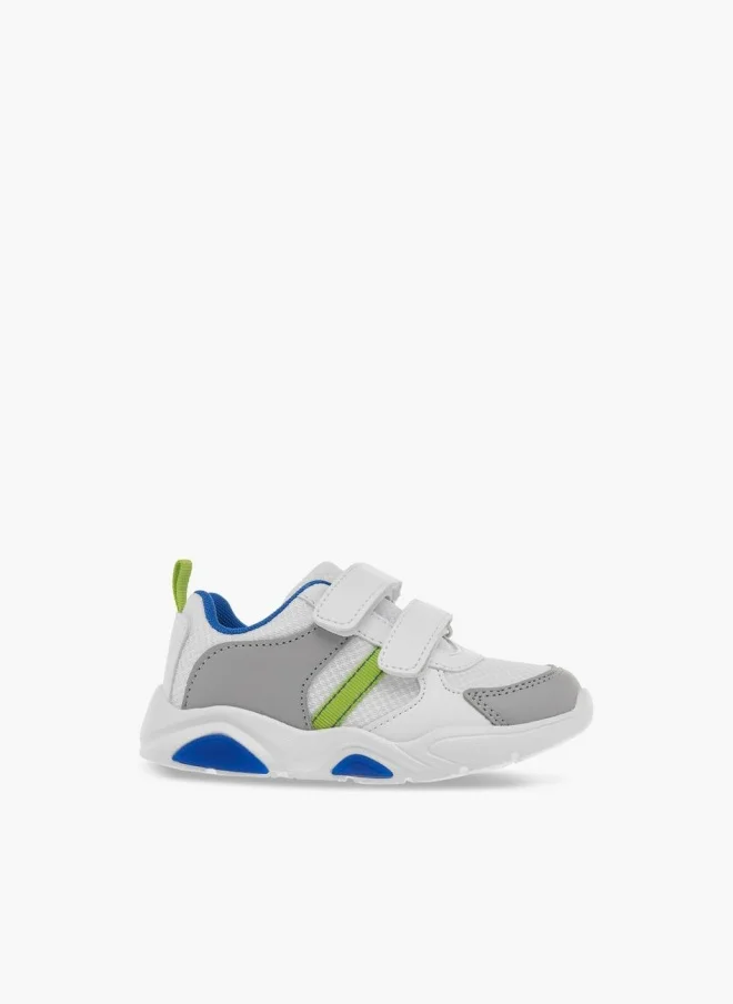 LBL by Shoexpress Boys Panelled Sneakers with Hook and Loop Closure