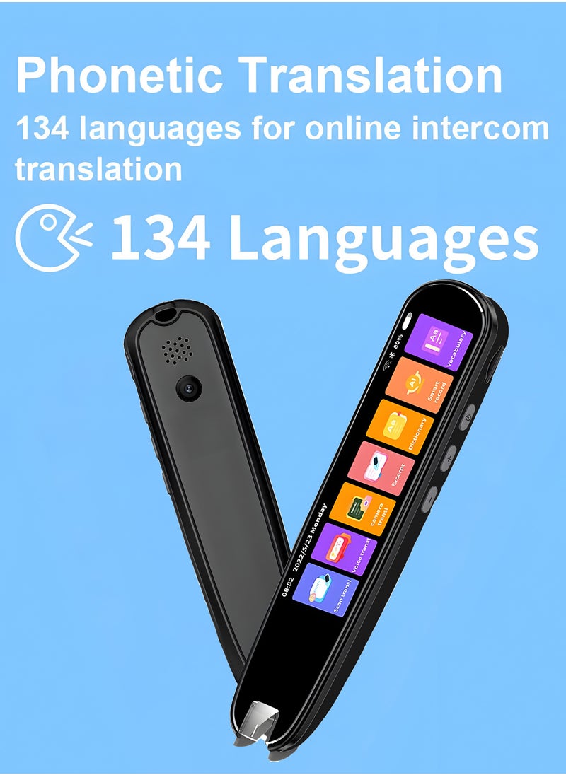 BORTONY - Translation Pen Digital Scan Reader Text To Speech Wireless Reading Pen Scanner 119 Languages Translator 9 Languages Work Offline Text Extract Scanning Translation Pen for Students Travelers and Busin - Image 1
