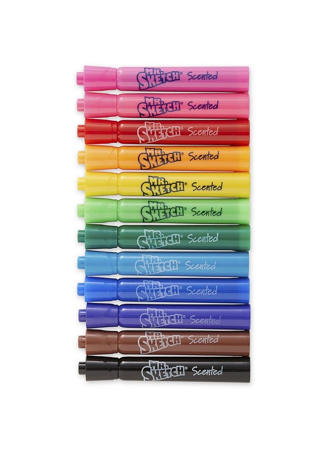مستر.سكيتش أقلام تلوين مائية من سانفورد، ألوان متنوعة معطرة، مجموعة 12 قطعة - Image 2
