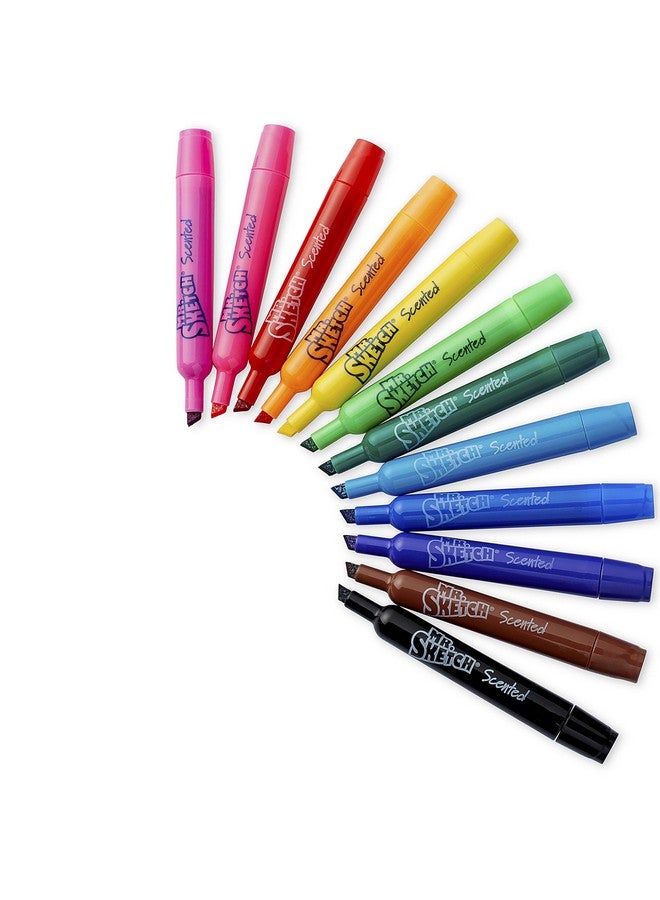 مستر.سكيتش أقلام تلوين مائية من سانفورد، ألوان متنوعة معطرة، مجموعة 12 قطعة - Image 3