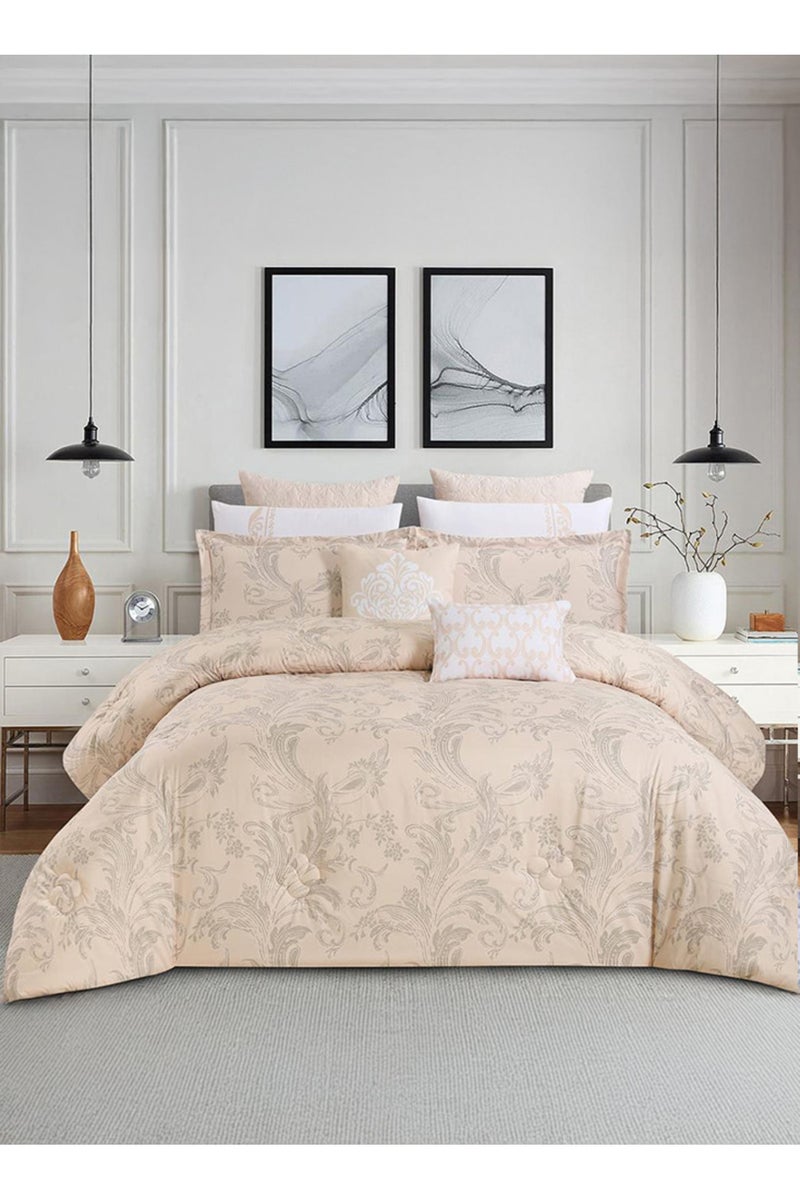 Melen Double summer bedspread 10 pieces - Rivera - light beige - Image 1
