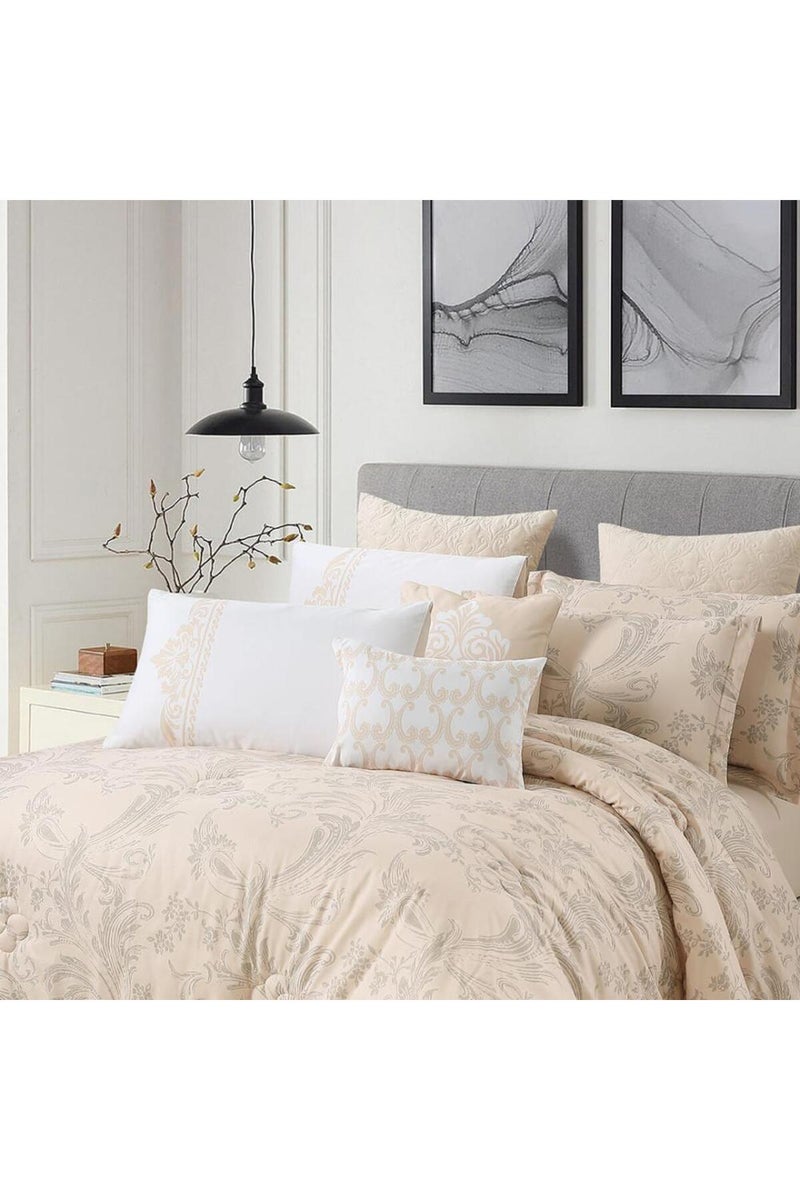 Melen Double summer bedspread 10 pieces - Rivera - light beige - Image 3