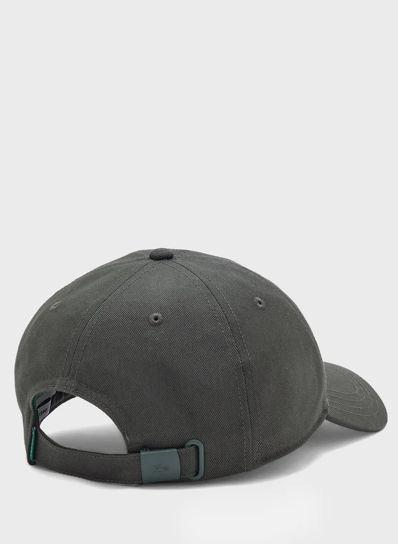 LACOSTE Logo Curved Peak Caps