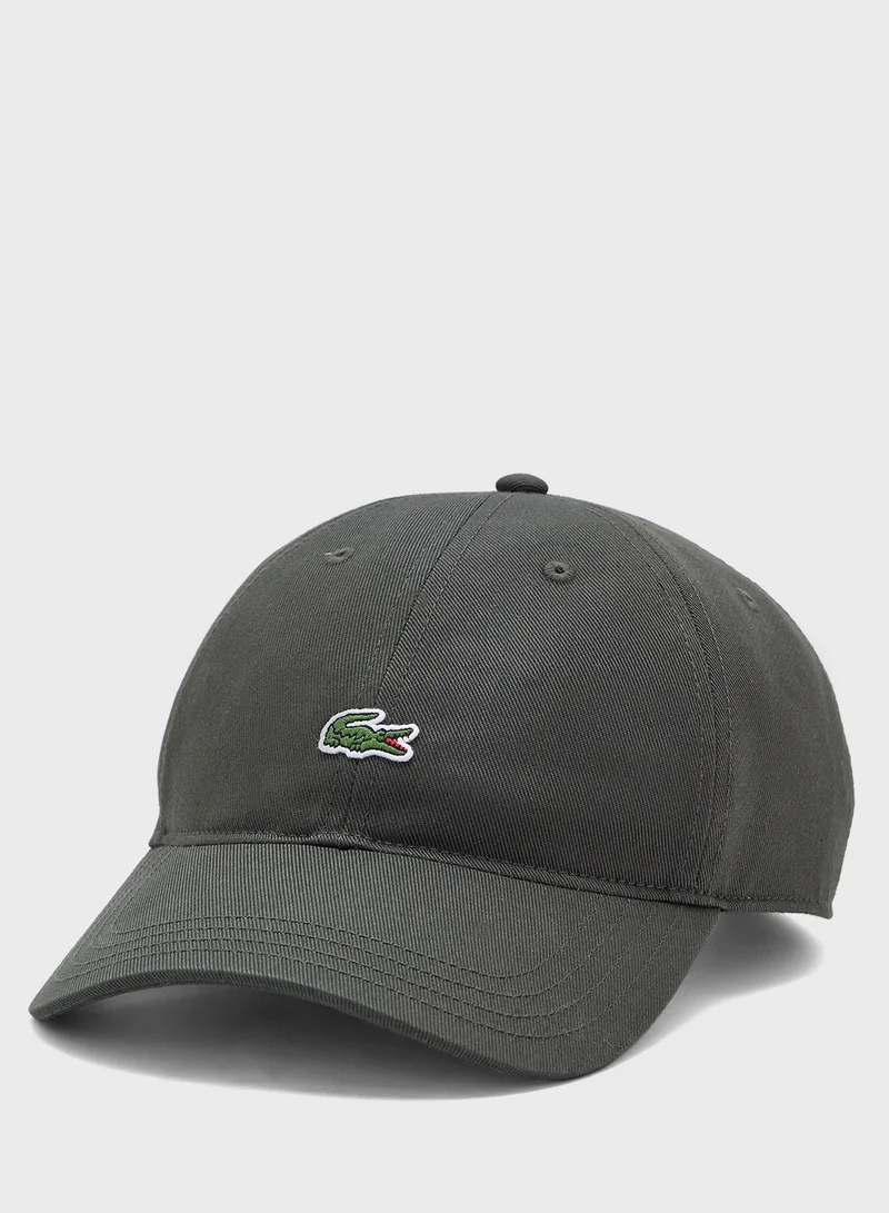 LACOSTE Logo Curved Peak Caps