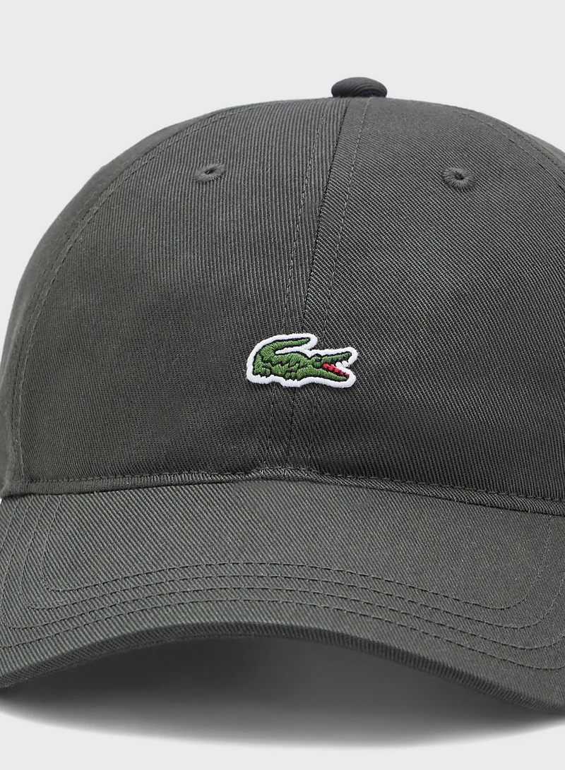 LACOSTE Logo Curved Peak Caps