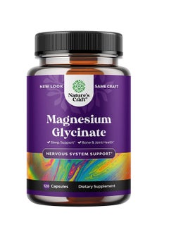 Magnesium Glycinate 400mg for Sleep Support Bone Health Muscle Recovery Heart Health Mood and Immune Support for Women and Men 120ct