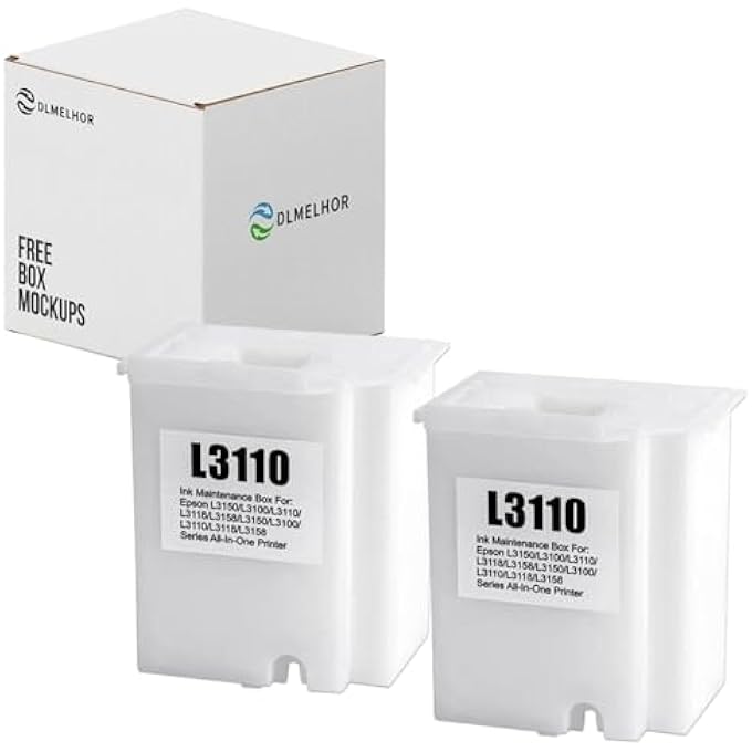 L3110 WASTE INK TANK MAINTENANCE CARTRIDGE REPLACEMENT FOR ECOTANK ET-2800 ET-2820 ET-2880 ET-4700 ET-4800 ET-2710 ET-2711 ET-2712 ET-2714 ET-2715 ET-2720 ET-2721 ET-2726 PRINTERS 2-PCAK - Image 2