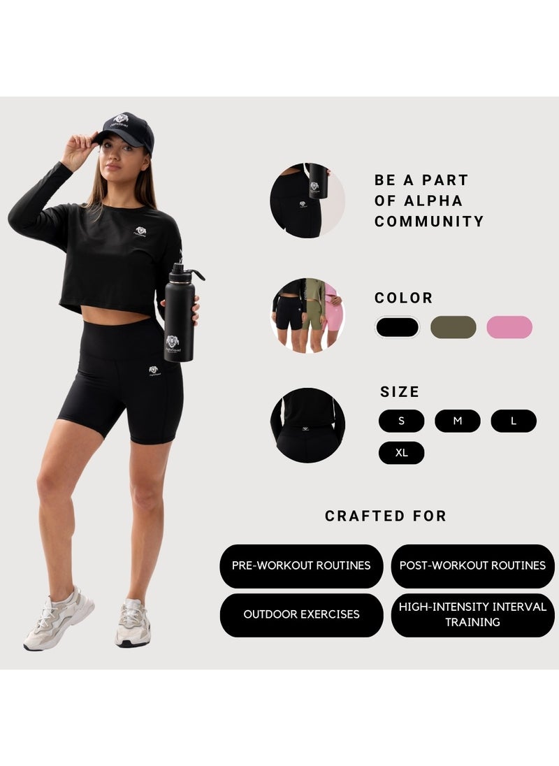 AlphaSquad AlphaSquad Cycling Shorts for Women  - Image 5