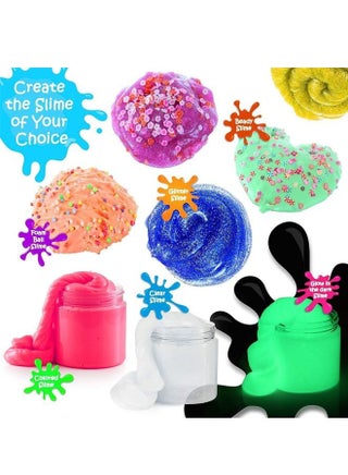 24 Colors 108 Pack Slime Supplies Included Air Dry Clay&Glitters Bottle Beads and More Accessories Toys for Age 3 4 5 Year olds Kids - view 3