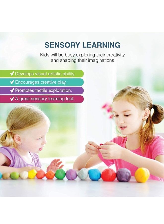 Beauenty 24 Colors 108 Pack Slime Supplies Included Air Dry Clay&Glitters Bottle Beads and More Accessories Toys for Age 3 4 5 Year olds Kids - Image 4