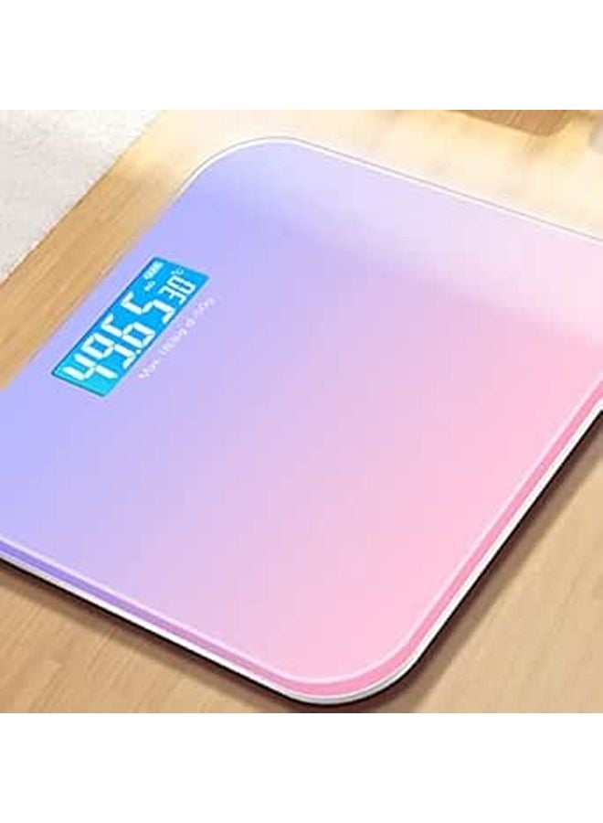 ميزان ذكي رقمي مع منصة زجاج مقوى 10.2 × 10.2 بوصة للاستخدام المنزلي - Image 1