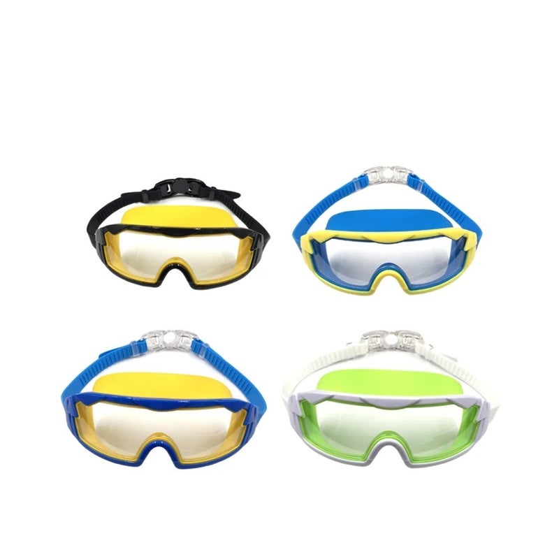 Bluejw Stock Hot Sale Children's Silicone Large-Frame Racing Swimming Goggles Anti-Fog Waterproof Lightweight Comfortable Adjustable - Image 3
