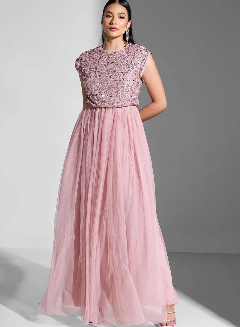 Coast Sequin Tulle Dress