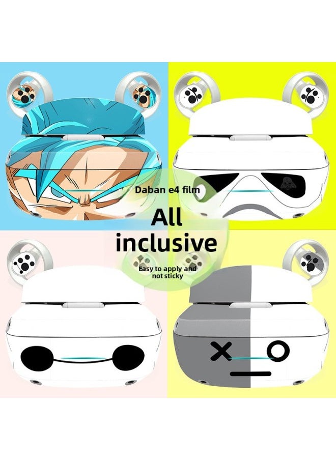 Generic - Dapeng E4 Film VR Glasses PCVR Head Display SteamVR Game Console All-inclusive Host Film Color Stickers-Color:Remarks Custom Coding Special Shooting Office - Image 1