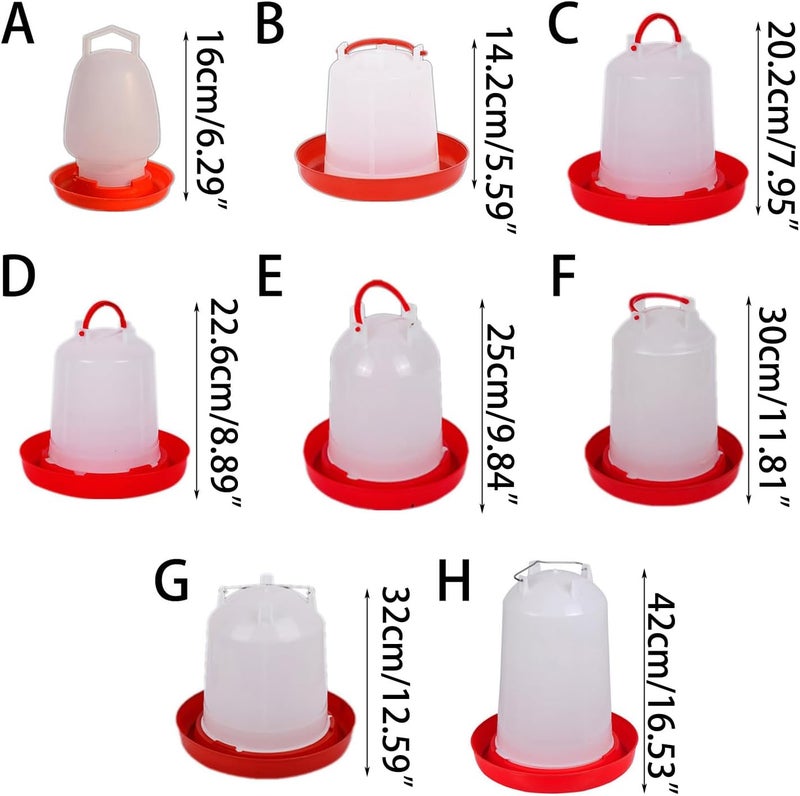 Poultry Drinking Water Container for Chickens Birds Fowl and Long-Lasting Geese Feeder Dispenser for Fowl - Image 4
