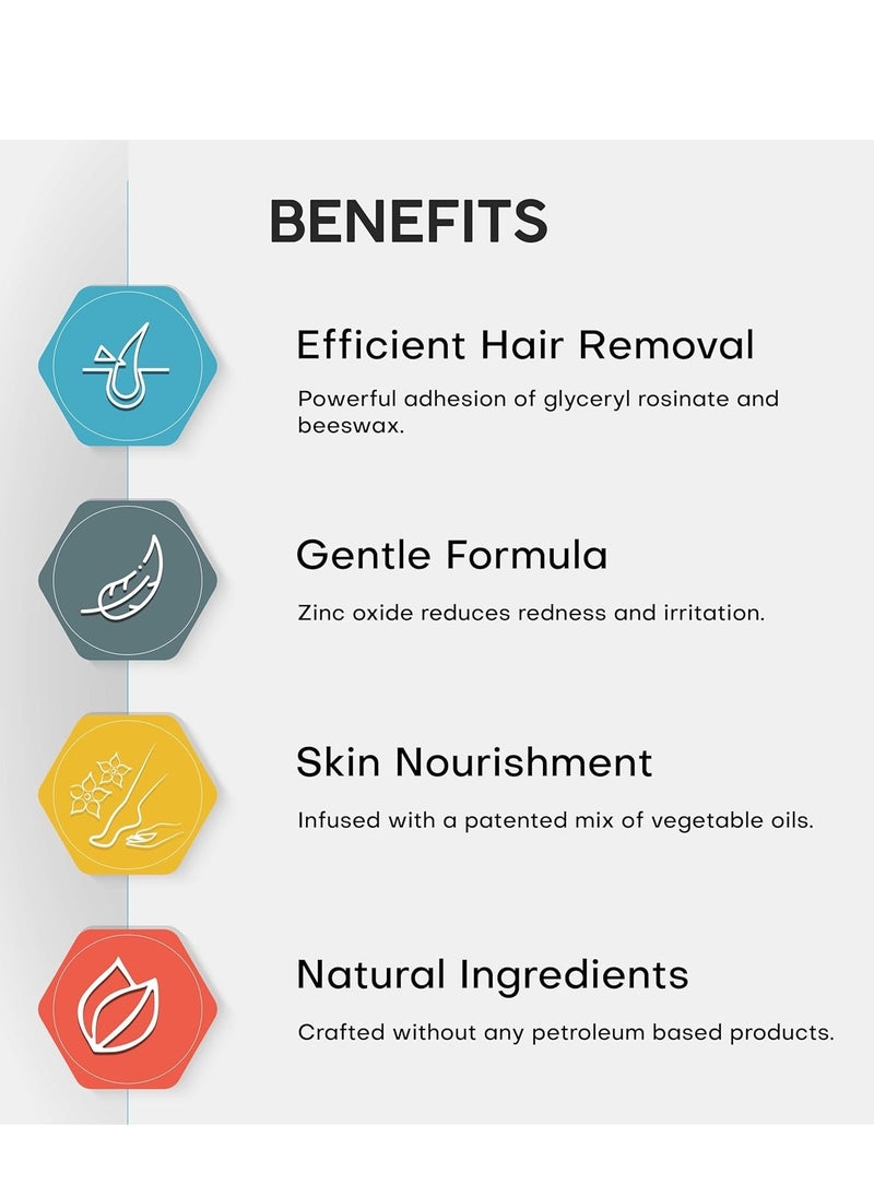 RICA COSMETICS Brazilian Wax With Avocado Butter, Oil & Milk, Moisturize, Nourish, Enriched With Vitamin A, D, E, Body Wax, No Strip Wax, 800gm  - Image 3