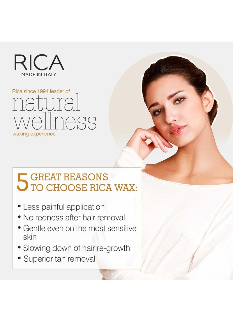RICA COSMETICS Brazilian Wax With Avocado Butter, Oil & Milk, Moisturize, Nourish, Enriched With Vitamin A, D, E, Body Wax, No Strip Wax, 800gm  - Image 5