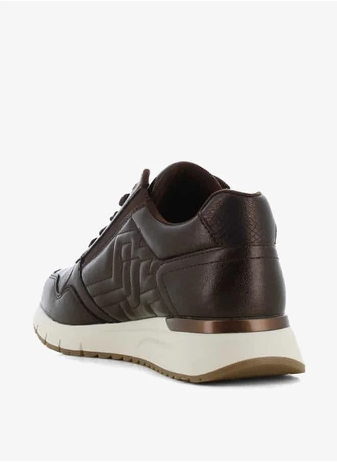 SJ Women's Panelled Lace-Up Low Ankle Sneakers