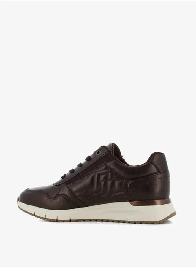 SJ Women's Panelled Lace-Up Low Ankle Sneakers