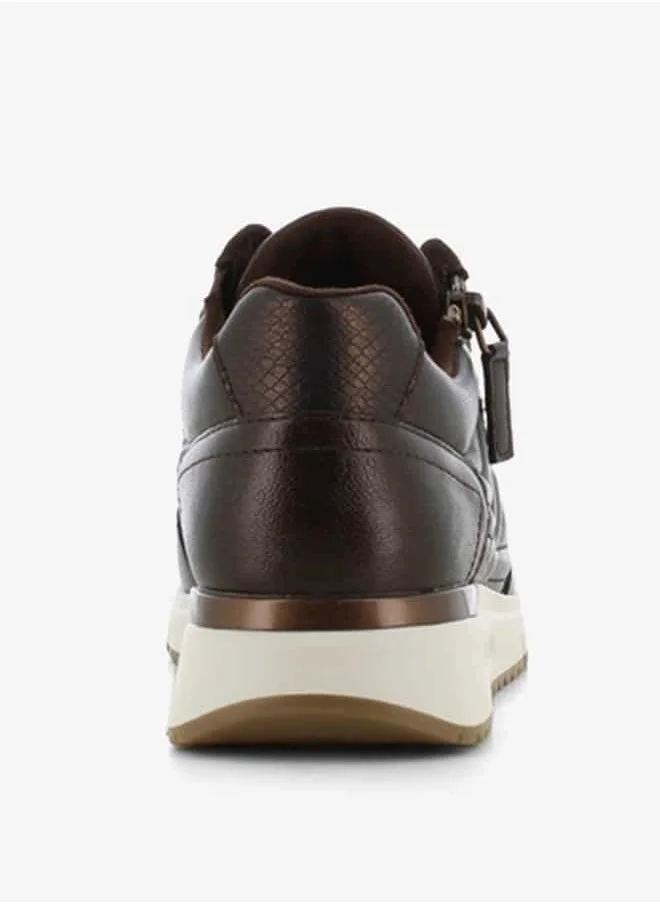 SJ Women's Panelled Lace-Up Low Ankle Sneakers