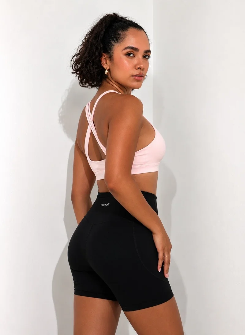 موهوكي موهوكي حمالة صدر رياضية Active Triple Line Crossback Bra - وردي