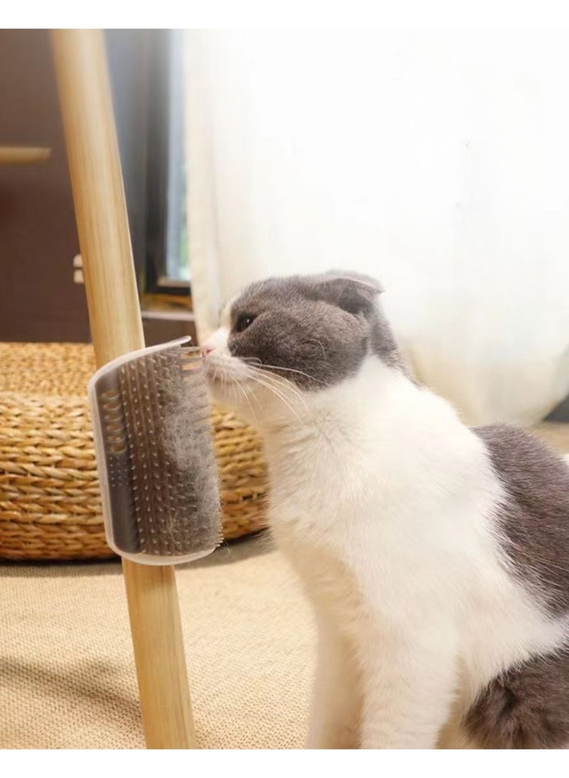 Oldzhan A set of 3-piece cat catcher - multi-color self-cleaning massage comb, anti itch device, and corner hair catcher (with catnip included) - Image 5