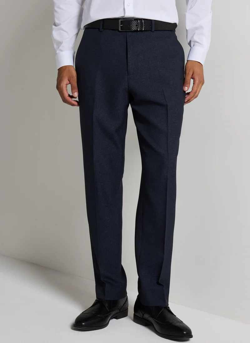ماتلان Taylor & Wright Navy Regular Fit Flexi Waist Trousers
