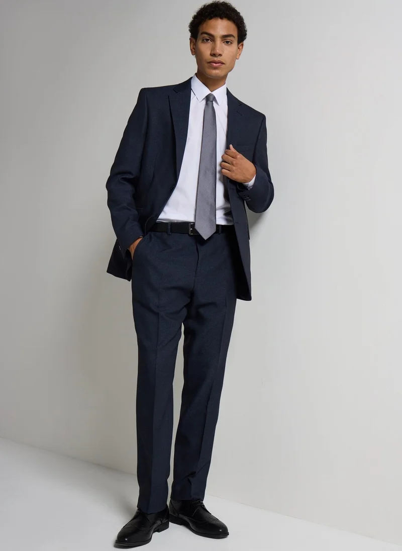 ماتلان Taylor & Wright Navy Regular Fit Flexi Waist Trousers