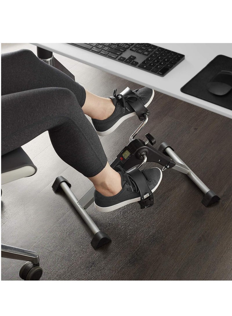 قابلة للطي دواسة اللياقة البدنية السائر ممارسة آلة شاشة LCD ركوب الدراجات في الأماكن المغلقة مع مقاومة قابلة للتعديل للمنزل مكتب الصالة الرياضية - Image 3