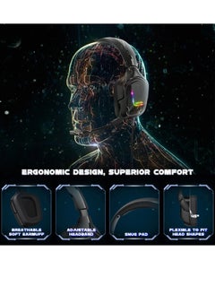 onikuma K20 Over-Ear Wired Gaming Headset With Mic  - Image 5
