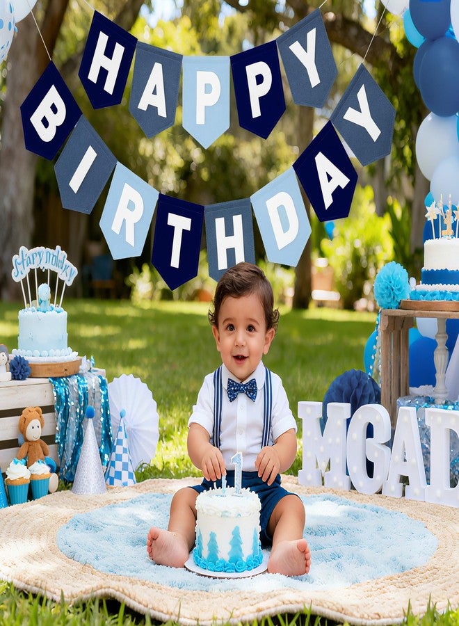 لافتة عيد ميلاد سعيد من اللباد الأزرق الداكن من هودي هيوي، زينة عيد ميلاد للأولاد والرجال والحيوانات الأليفة، خلفية حفلات مصنوعة يدويًا - Image 2
