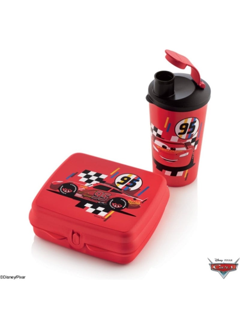Tupperware - Cars Glass Jug and Sandwich Box Set - Image 1